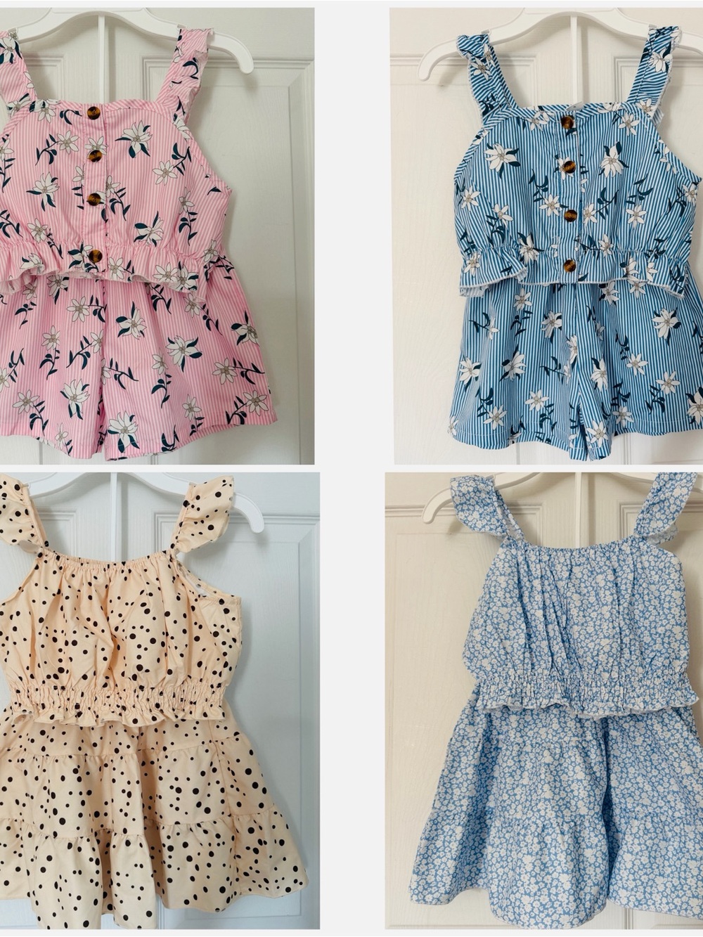 Shein 4 Sets Outfits Young Girls Summer Set Size 7-8!